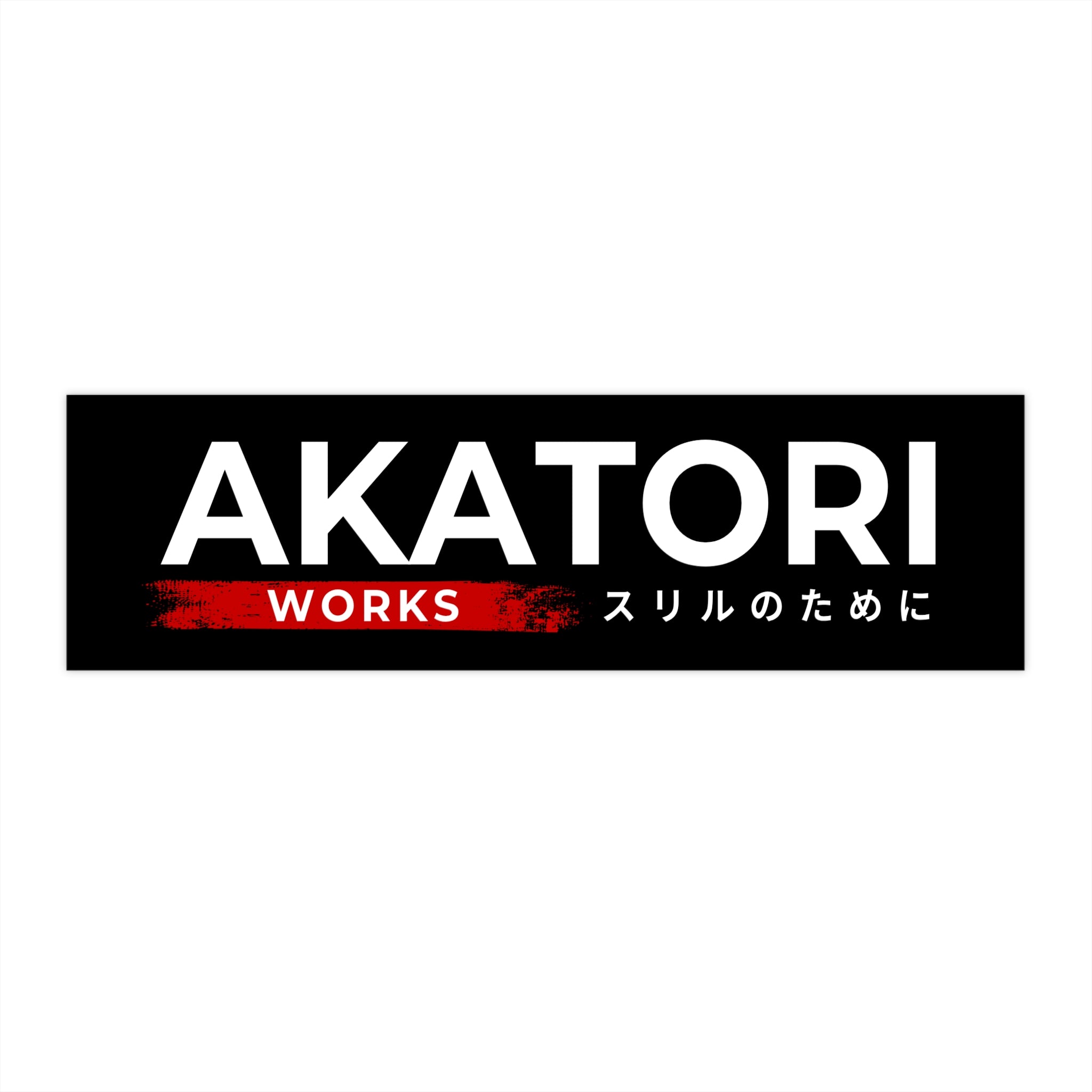 Akatori Works Vinyl Bumper Sticker