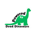 Powered by Dead Dinosaurs Green Brontosaurus Vinyl Sticker