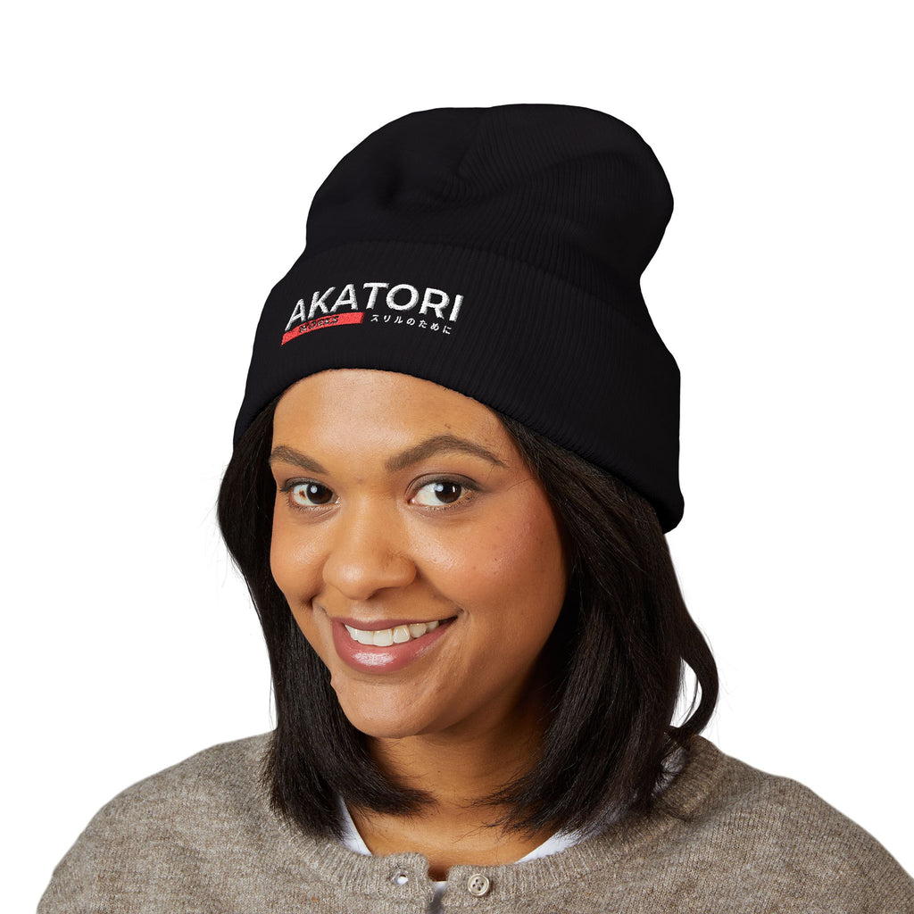 Akatori Works Embroidered Cuffed Beanie