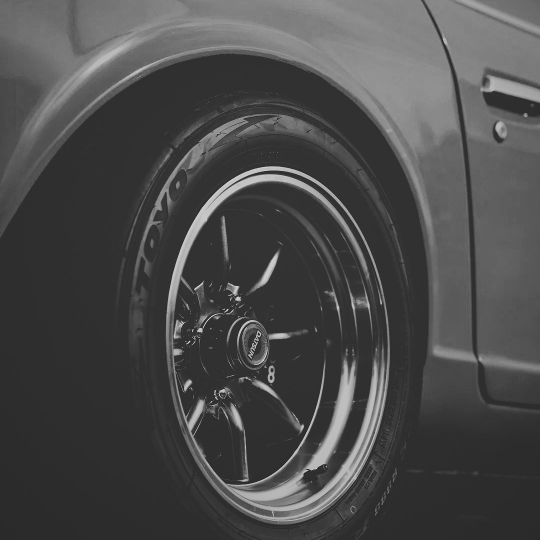 JDM Toyo tyres on vintage Datsun